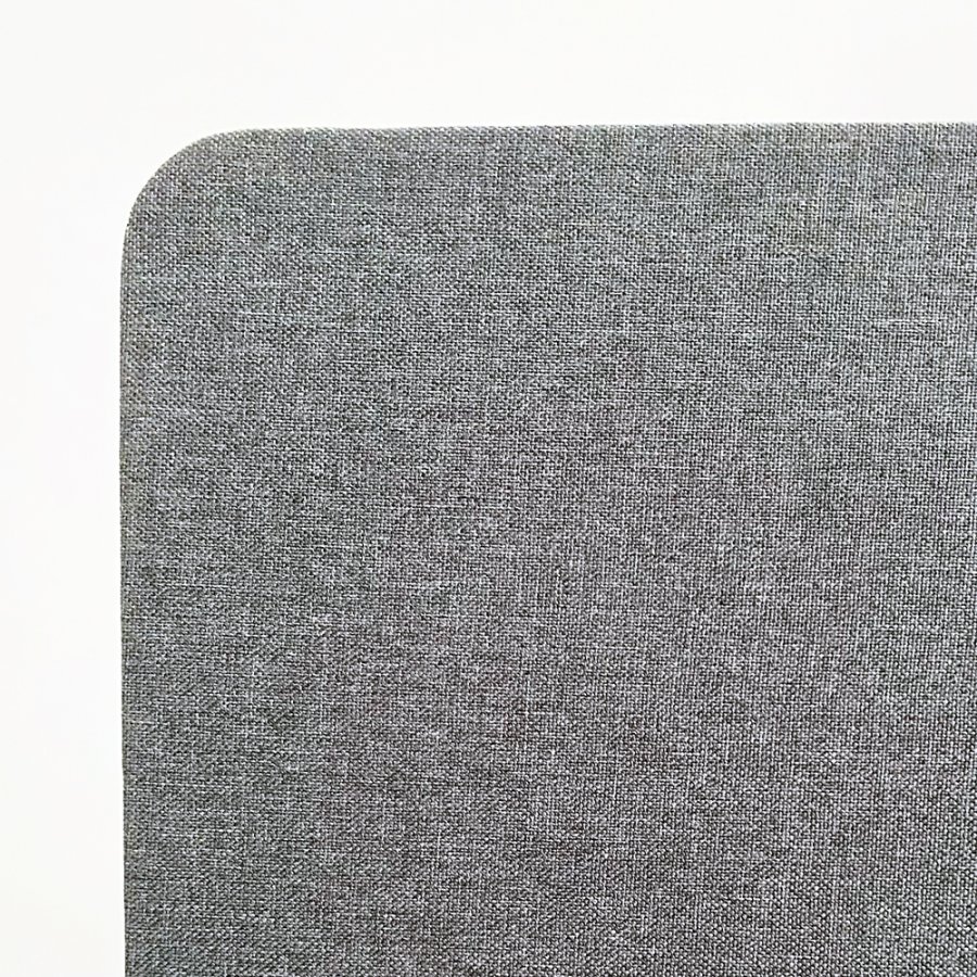 ZONE Hush Wall Akustikwand Raumteiler Dunkelgrau Stoff 136x80 cm mit Standardf&uuml;&szlig;en