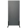 ZONE Hush Wall Akustikwand und Raumteiler Dunkelgrau mit Stoffbezug und Standardf&uuml;&szlig;en 170 x 80 x 4 cm #2