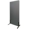 ZONE Hush Wall Akustikwand und Raumteiler Dunkelgrau mit Stoffbezug und Standardf&uuml;&szlig;en 170 x 80 x 4 cm #1