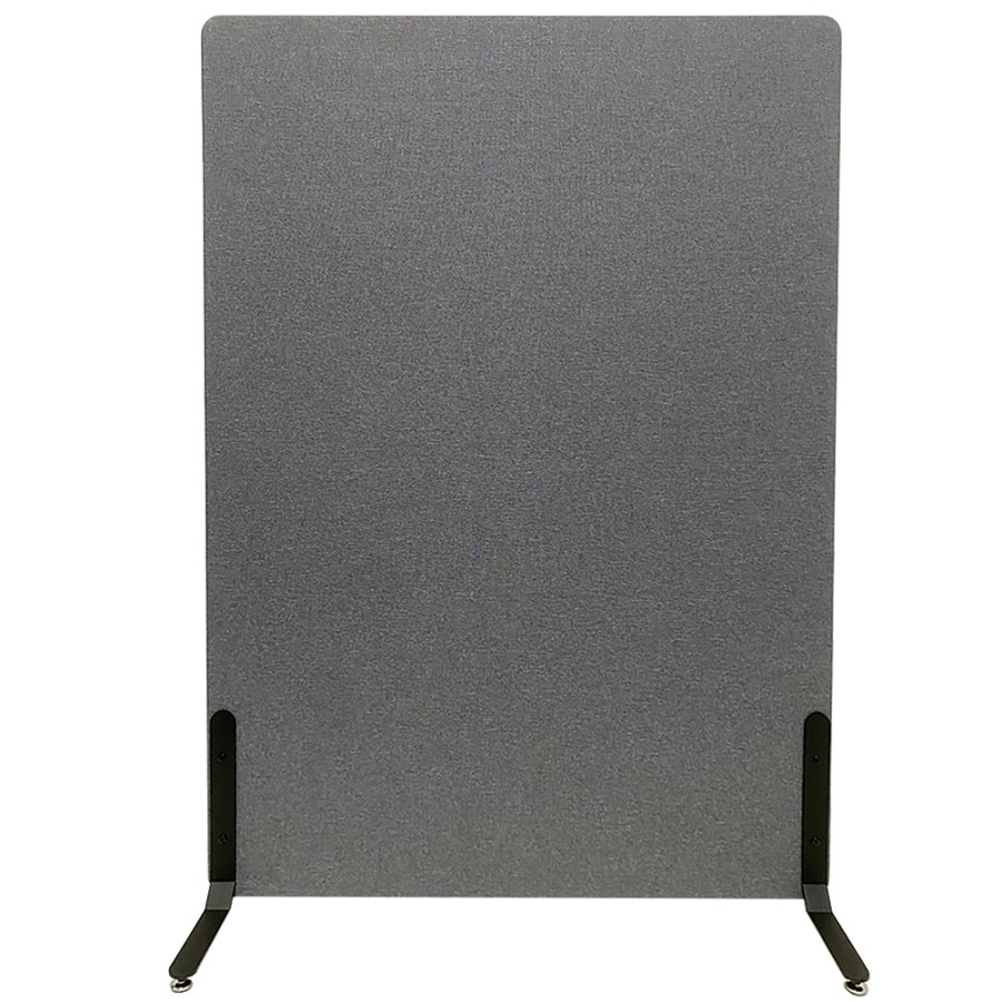 ZONE Hush Wall Akustikwand und Raumteiler, Dunkelgrau, stoffbezogen, schallabsorbierend, 136 x 100 x 4 cm