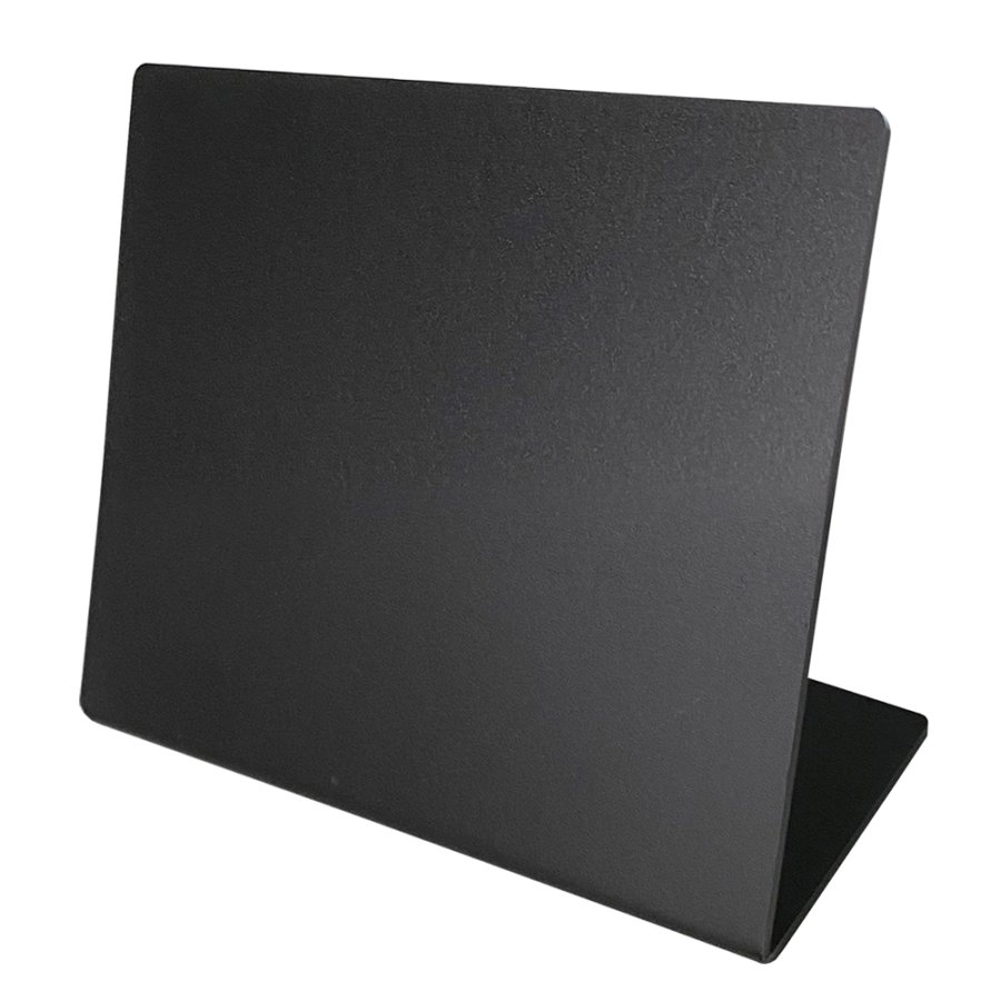 Schwarz freistehende Acryltafel A6 f&uuml;r Tisch und Theke