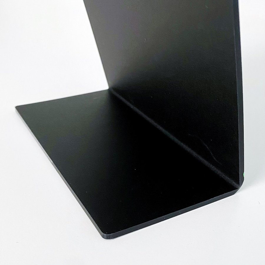 Schwarz A5 hochkant Tischaufsteller Kreidetafel