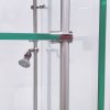 Rahmenlose Glasvitrine mit LED-Licht und Schloss, schwarz #3