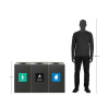 Maxi Abfalleimer 120L, Schwarz #10